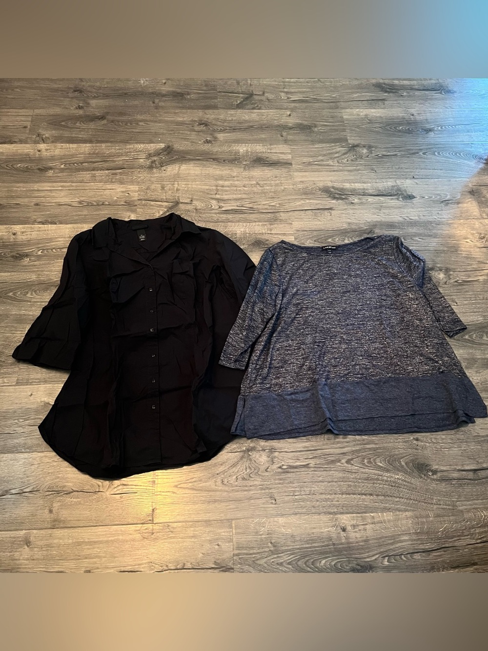 Lane Bryant Women’s Plus Size Size 24 Bundle Tunic and Button Down Shirt